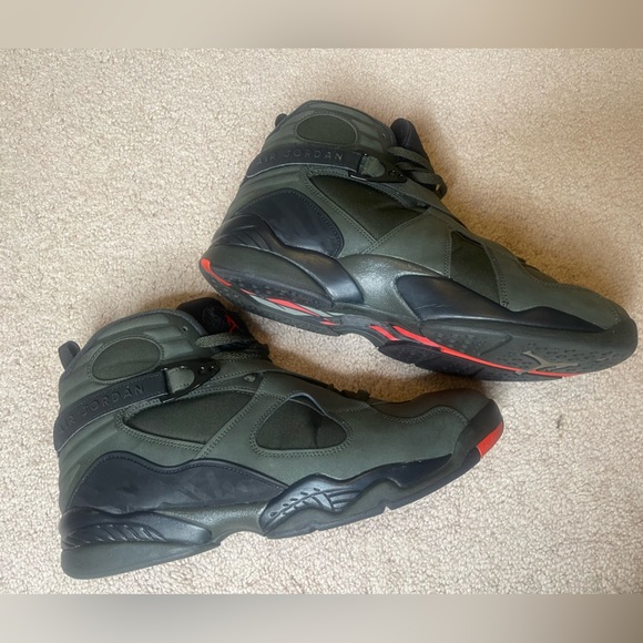 Air Jordan 8 Retro "TF Undefeated" (Size: 14, Color: Sequoia/Black/Orange) - Picture 13 of 16